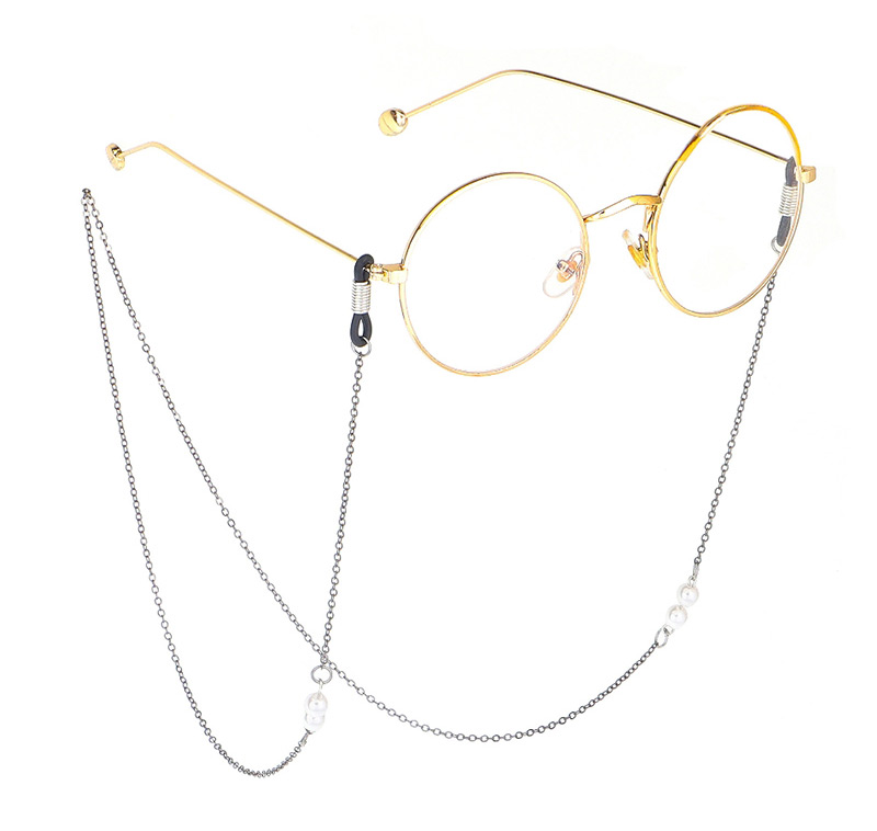 Fashion Black Color-protection Pearl Chain,Sunglasses Chain