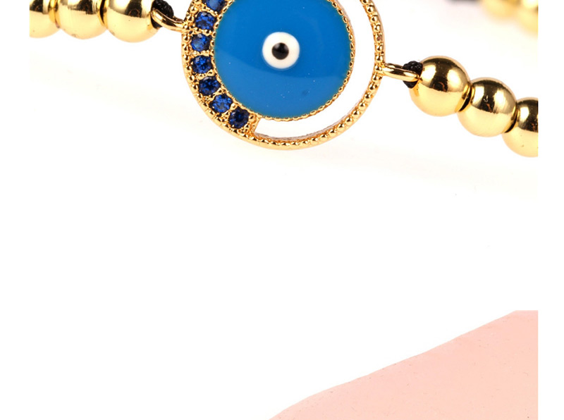 Fashion Blue Flash Drill Eye Inlaid Zircon Ball Bracelet,Bracelets