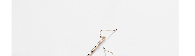 Fashion Gold Alloy Rudder Hollow Geometric Earrings,Drop Earrings