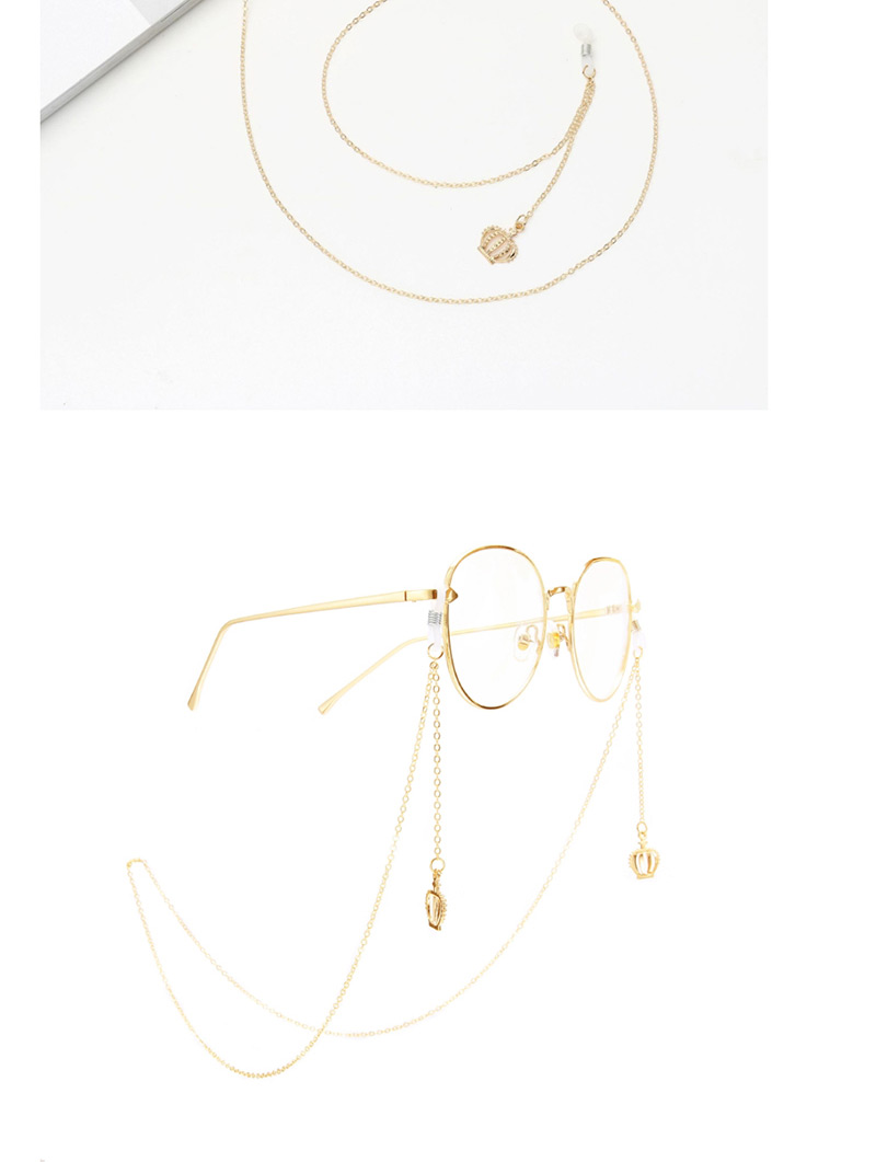 Fashion Gold Metal Hollow Crown Glasses Chain,Sunglasses Chain