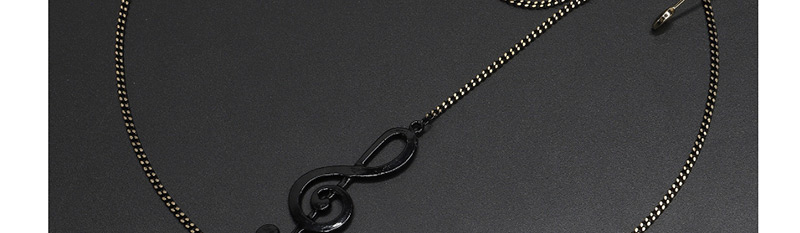 Fashion Black Hanging Neck Large Note Chain Glasses Chain,Sunglasses Chain