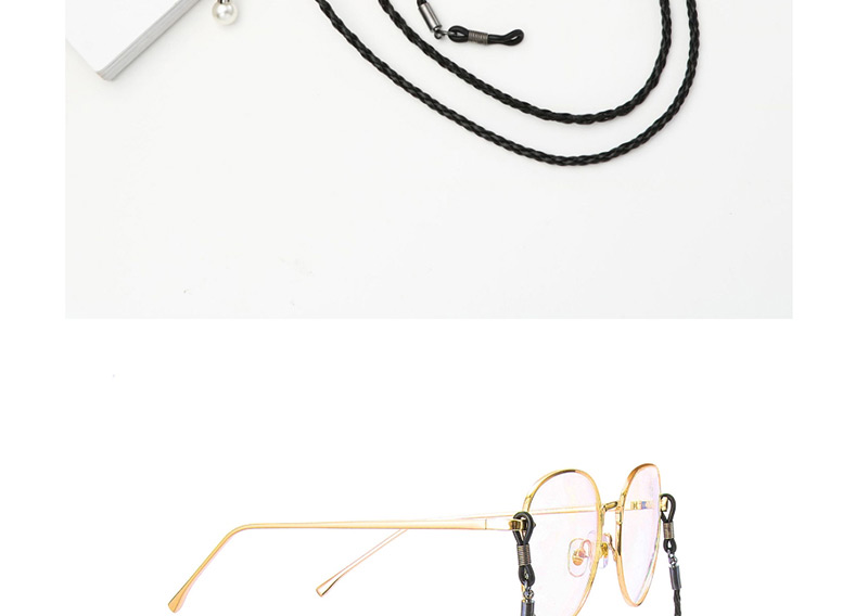 Fashion Black Woven Twist Chain Chain,Sunglasses Chain