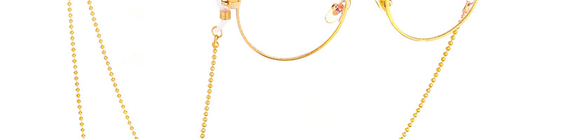 Fashion Gold Color-protection Beaded Chain Leopard-slip Anti-slip Glasses Chain,Sunglasses Chain