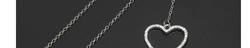 Fashion Silver Transparent Diamond Anti-slip Peach Heart Glasses Chain,Sunglasses Chain