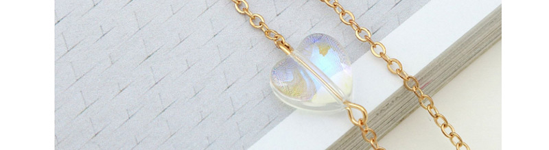 Fashion Gold Heart Crystal Eye Chain 70cmab Beads,Sunglasses Chain