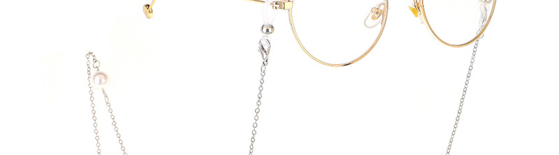 Fashion Silver Pearl Eye Chain 70cm,Sunglasses Chain