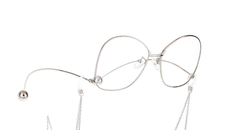 Fashion Silver Non-slip Metal Five-star Pearl Glasses Chain,Sunglasses Chain