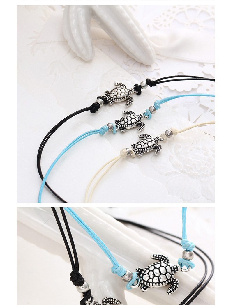 Fashion Tricolor Suit Wax Rope Turtle Anklet,Fashion Anklets