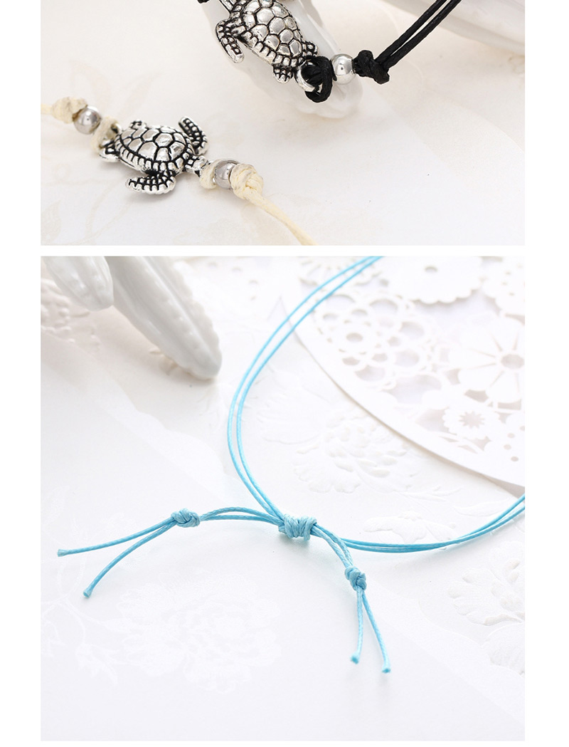 Fashion Tricolor Suit Wax Rope Turtle Anklet,Fashion Anklets