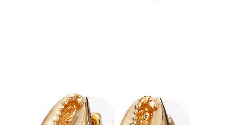 Fashion Gold Alloy Shell Earrings,Stud Earrings