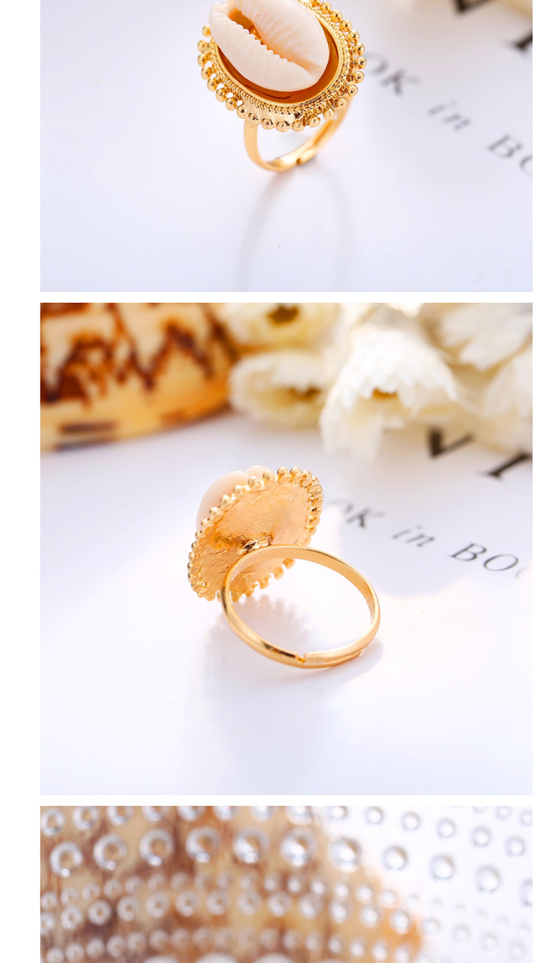Fashion Silver Alloy Inlaid Shell Open Ring,Fashion Rings