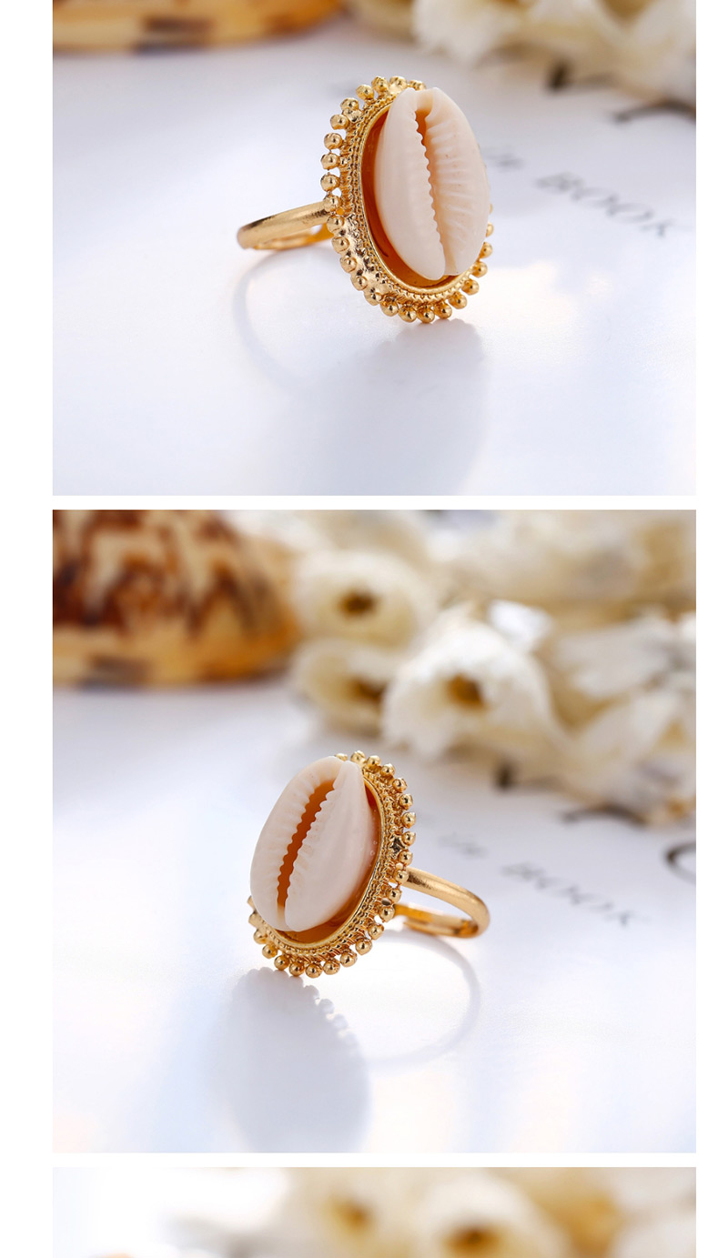 Fashion Silver Alloy Inlaid Shell Open Ring,Fashion Rings