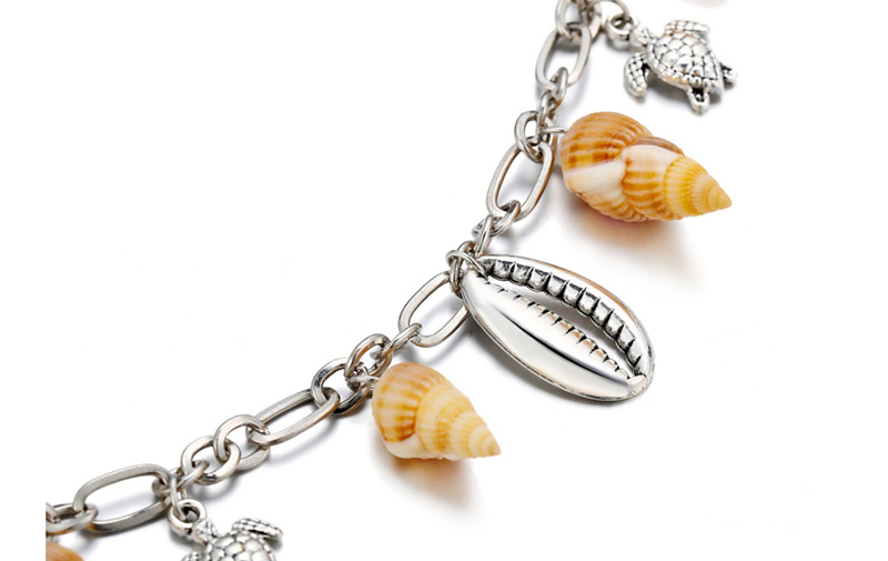 Fashion Silver Conch Metal Shell Turtle Anklet,Fashion Anklets