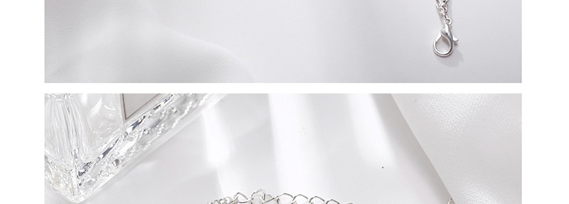 Fashion Silver Fishtail Wave Multi-layer Anklet Two-piece,Fashion Anklets