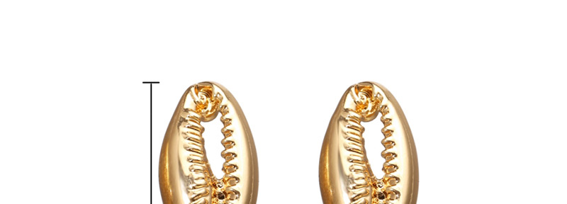 Fashion Gold Metal Shell Faux Pearl Earrings,Drop Earrings