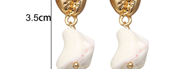 Fashion Gold Metal Shell Faux Pearl Earrings,Drop Earrings