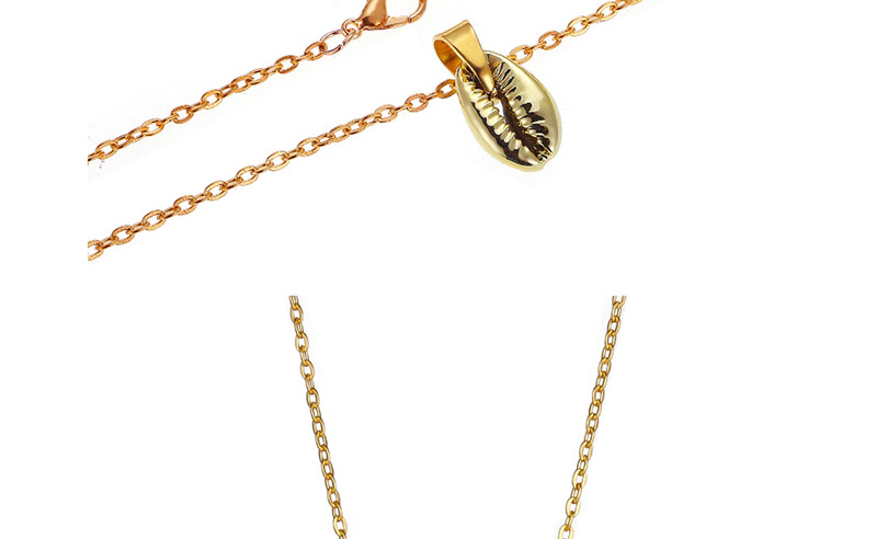Fashion Gold Single Layer Shell Necklace,Pendants