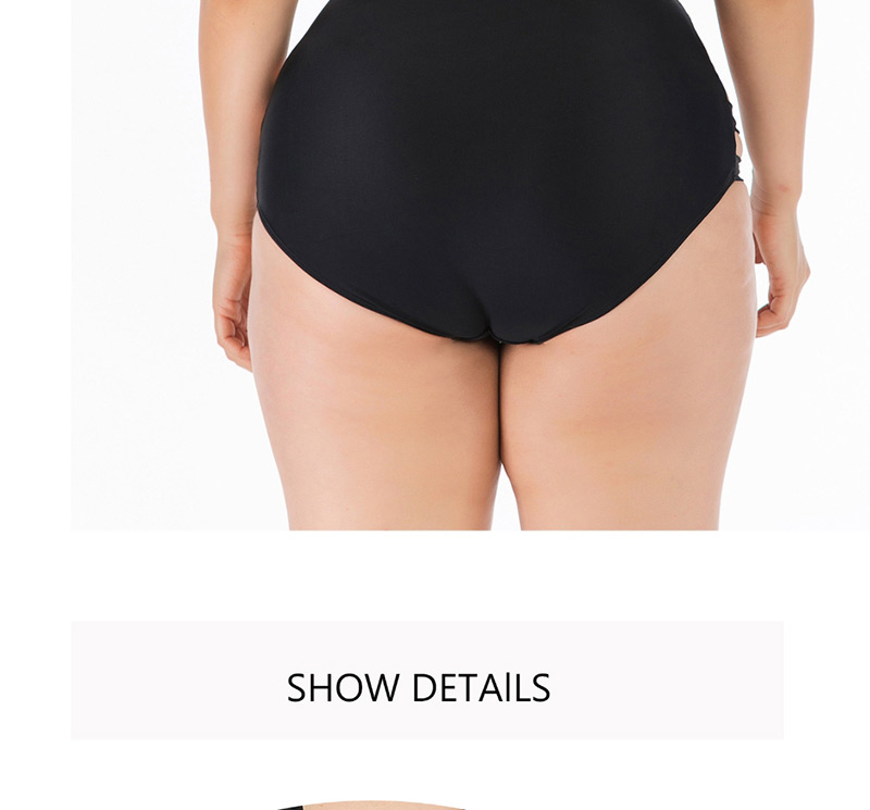 Fashion Black Big Cup Swimsuit,Swimwear Plus Size