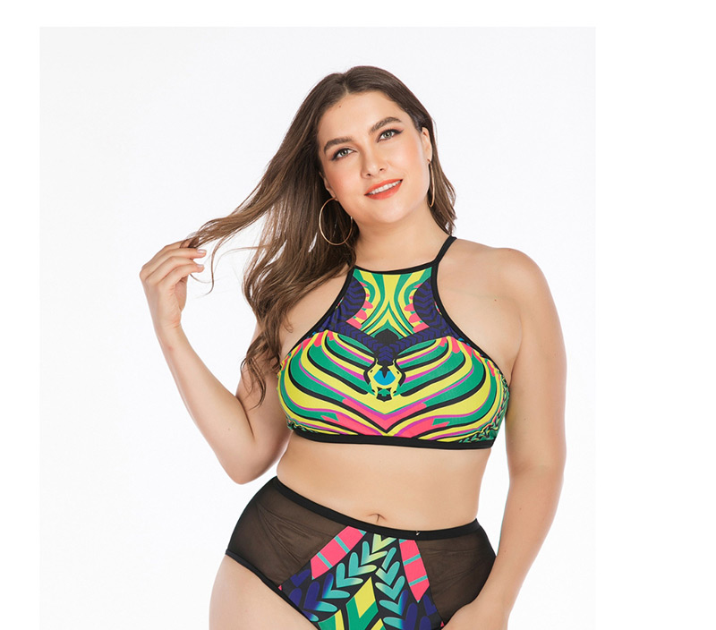 Fashion Color Big Cup Swimsuit,Swimwear Plus Size