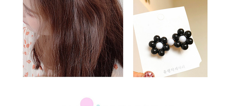 Fashion Chocolate Color Cream Flower Imitation Pearl Hairpin,Hairpins