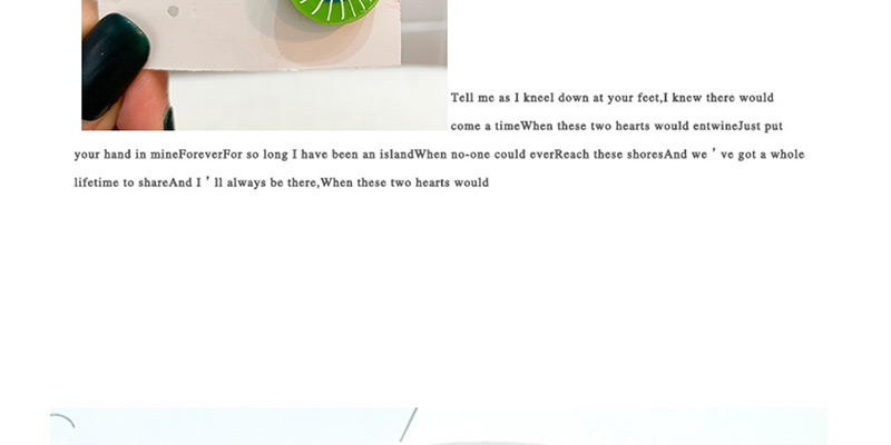 Fashion Green Kiwi Cartoon Fruit Hair Clip,Hairpins