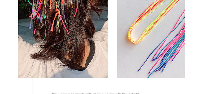 Fashion Colorful Streamers Mm (root) Gradient Rubber Band,Hair Ring