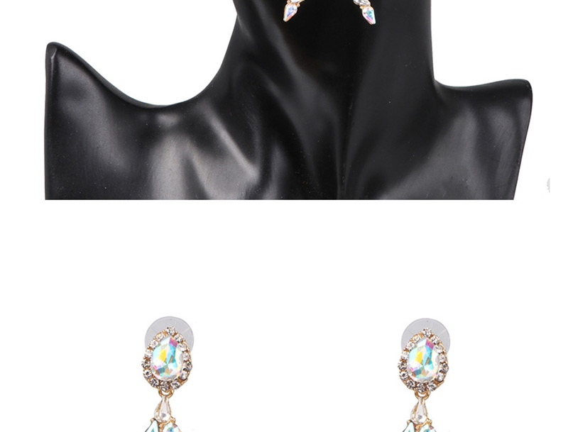 Fashion Ab Color Pentagram With Stud Earrings,Drop Earrings