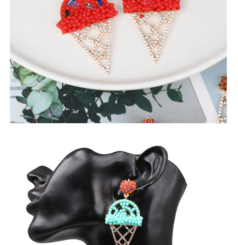 Fashion Red Ice Cream Earrings,Drop Earrings