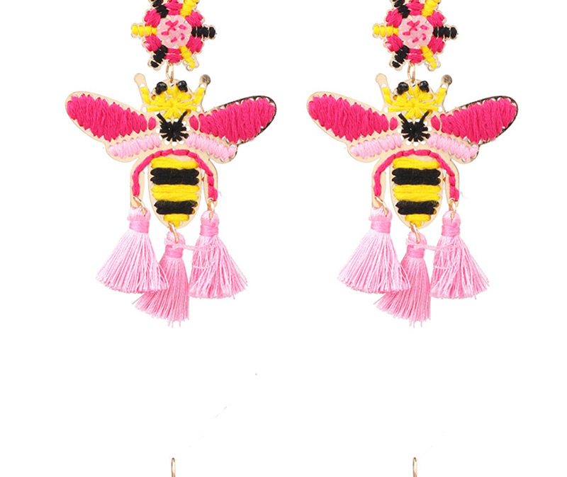Fashion Pink Honey Tassel Earrings,Drop Earrings