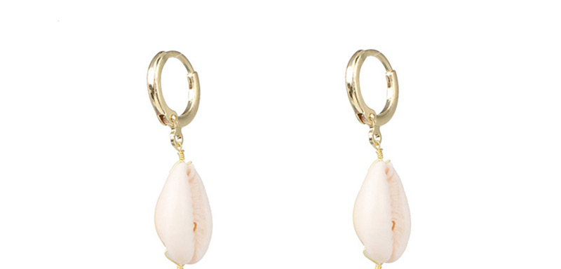 Fashion Gold Natural Shell Pearl Earrings,Drop Earrings