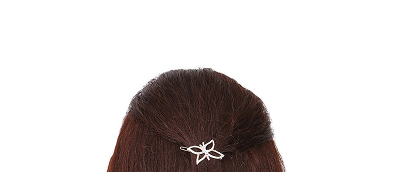 Fashion Gold Openwork Lotus-studded Hair Clip,Hairpins