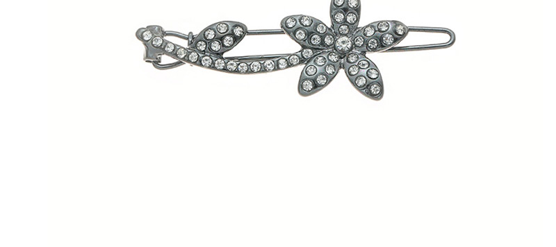 Fashion Silver Plum Blossoms With Diamond Hair Clips,Hairpins
