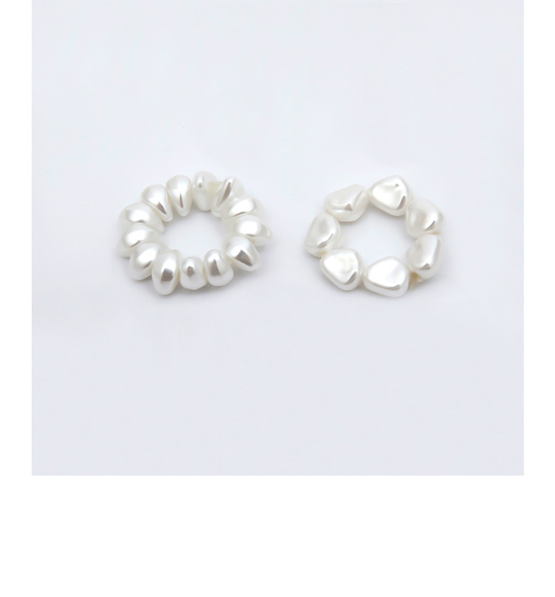 Fashion White Geometric Shaped Pearl Elastic Ring,Fashion Rings