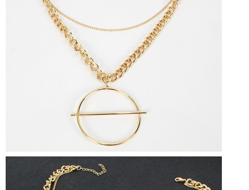 Fashion Gold Alloy Multi-layer Necklace,Multi Strand Necklaces