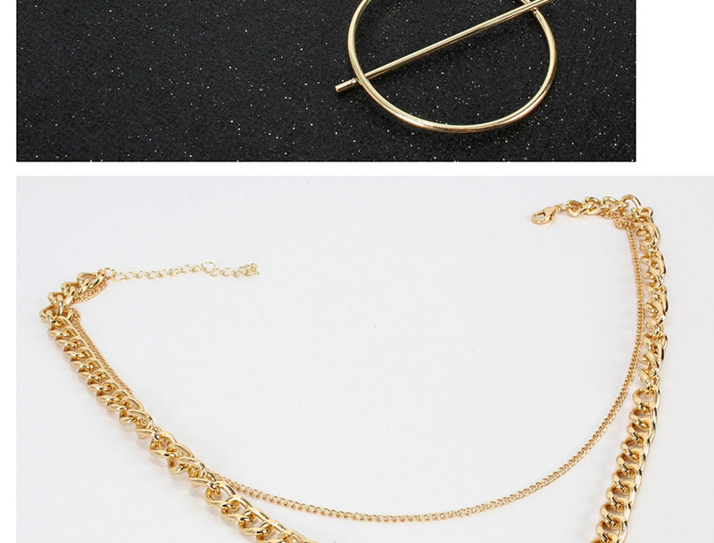 Fashion Gold Alloy Multi-layer Necklace,Multi Strand Necklaces