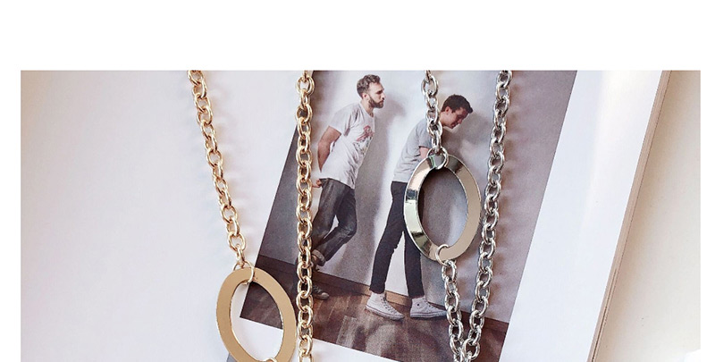 Fashion Silver Metal Bear Thick Chain Necklace,Pendants