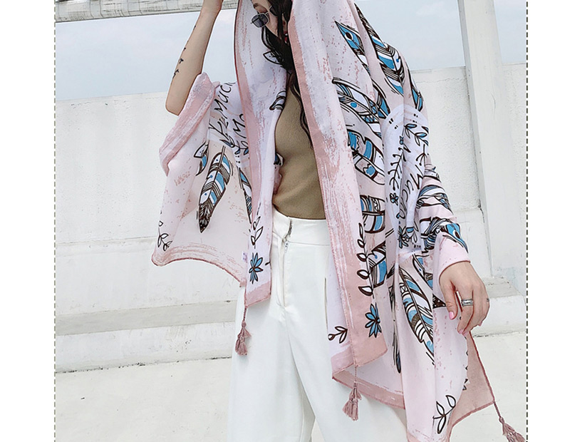 Fashion Feather Oversized Sunscreen Shawl,Thin Scaves