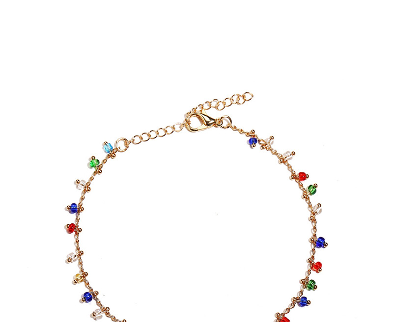 Fashion Color Glass Beaded Chain,Fashion Anklets