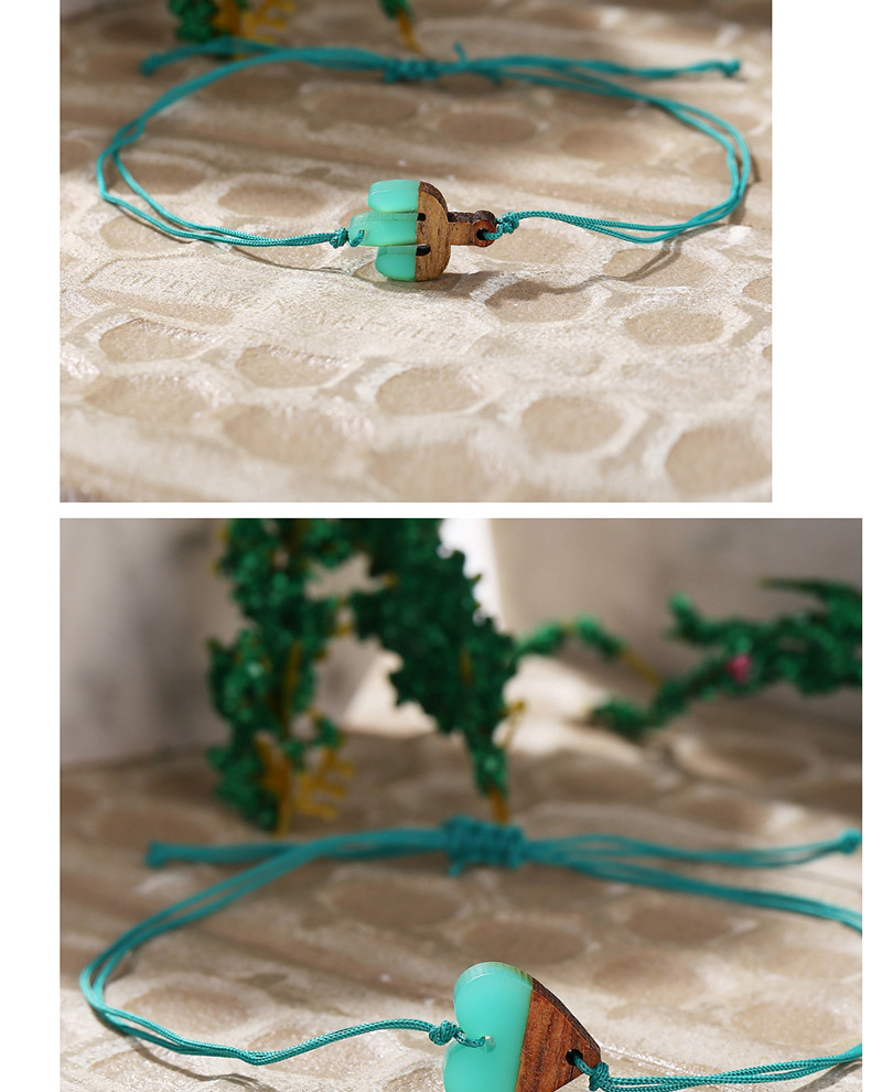 Fashion Love Green Braided Wood Push-pull Bracelet,Fashion Bracelets
