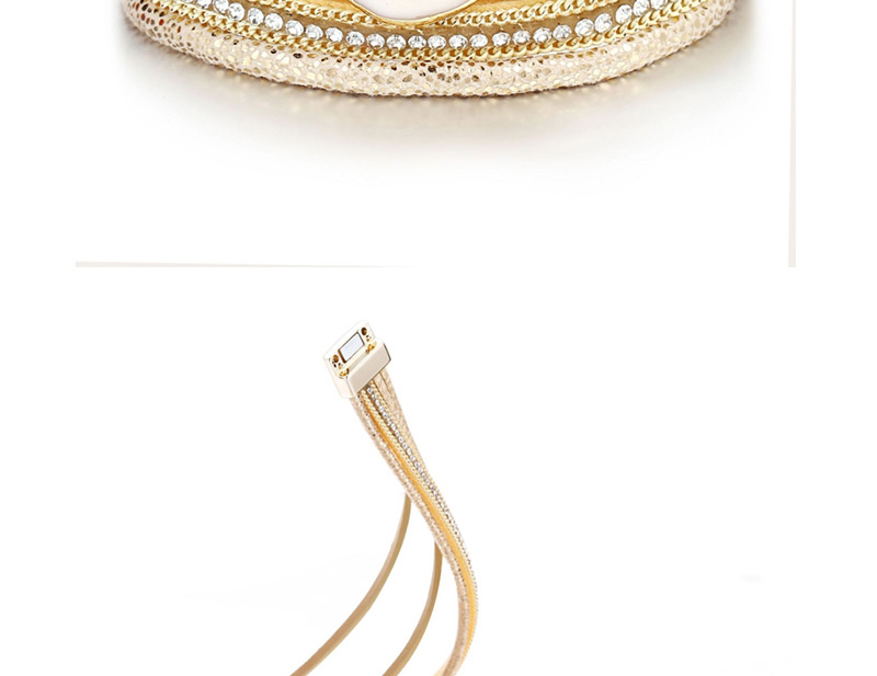 Fashion White Natural Shell Magnetic Buckle Faux Leather Bracelet,Fashion Bracelets