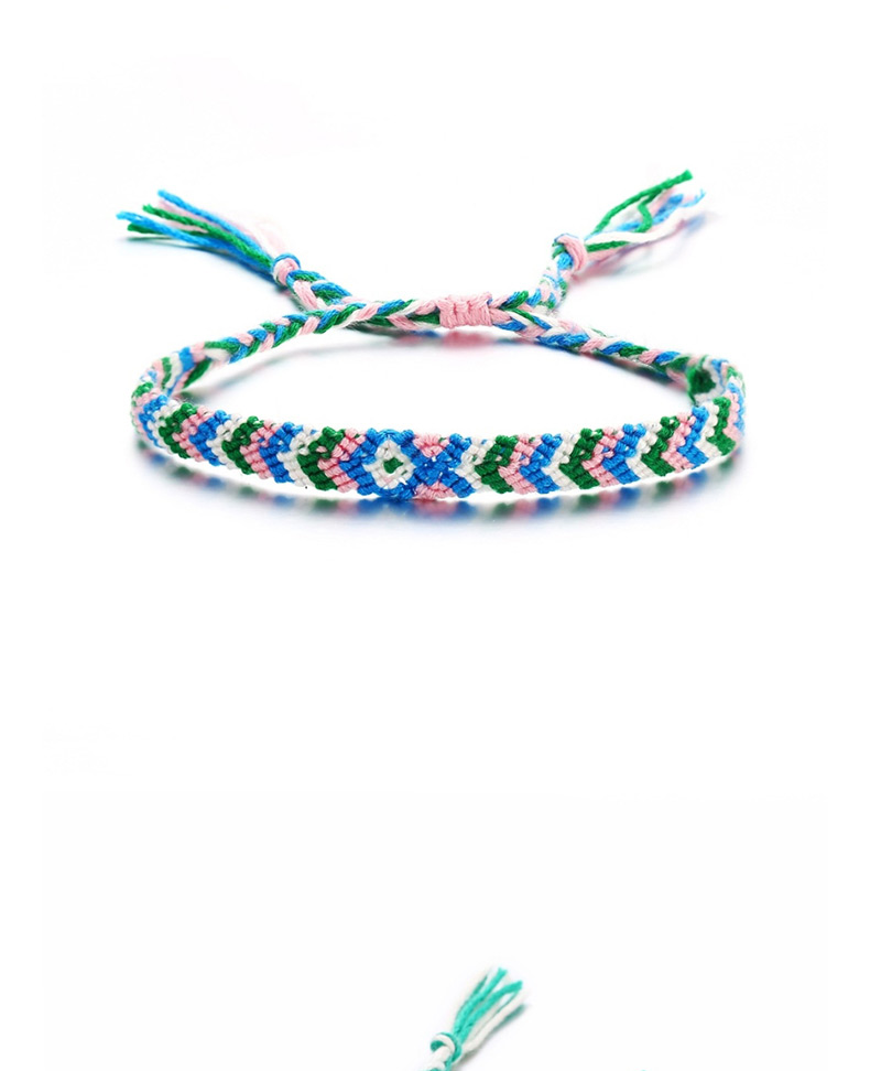 Fashion Pink Green Arrow Color Rope Woven Anklet,Fashion Anklets