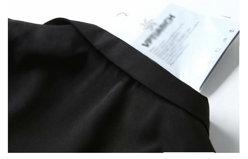 Fashion Black High Waist Short Small Suit Short Sleeve,Coat-Jacket