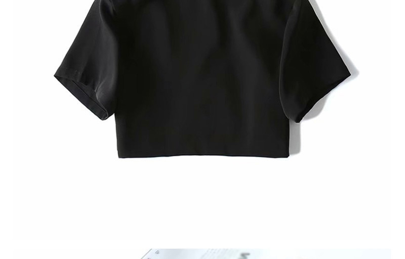 Fashion Black High Waist Short Small Suit Short Sleeve,Coat-Jacket