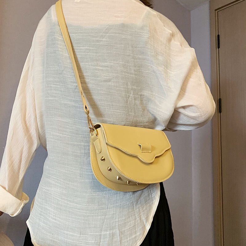 Fashion Yellow Pu Car Line Shoulder Bag Messenger Bag,Shoulder bags