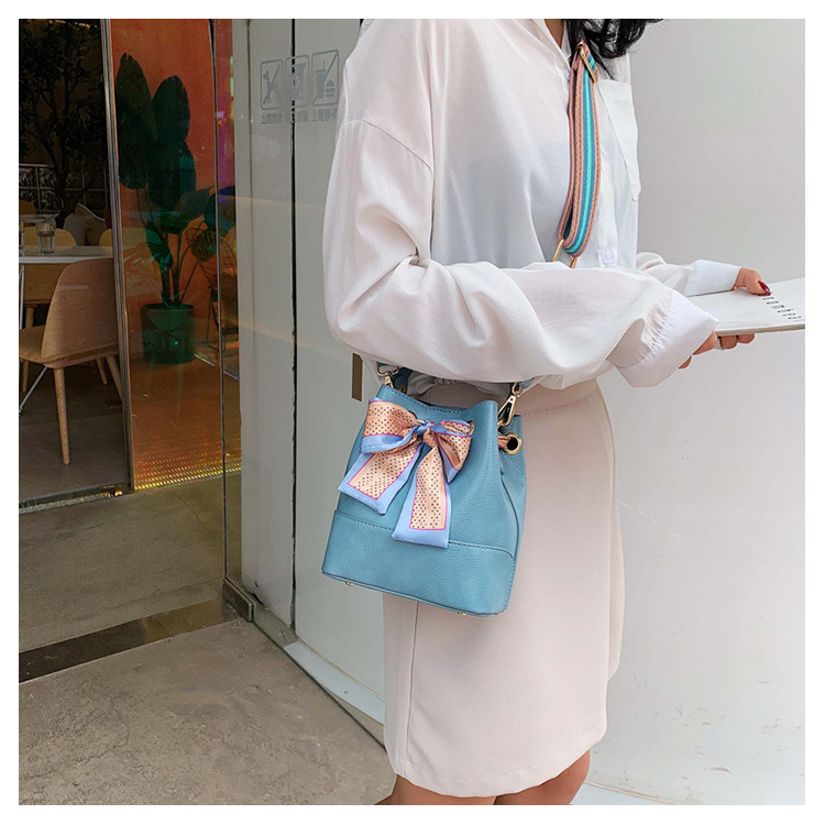 Fashion Blue Bow Tie Shoulder Bag,Handbags