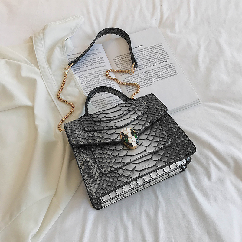 Fashion Silver Serpentine Shoulder Bag Shoulder Chain Bag,Handbags