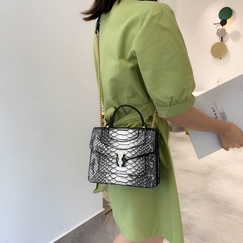 Fashion Silver Serpentine Shoulder Bag Shoulder Chain Bag,Handbags