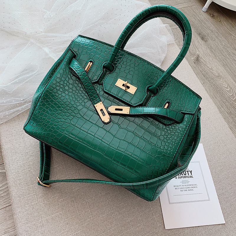 Fashion Green Stone Pattern Crossbody Shoulder Bag,Handbags