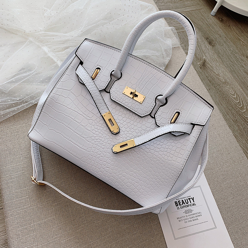 Fashion White Stone Pattern Crossbody Shoulder Bag,Handbags