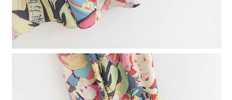 Fashion Color Graffiti Flower Print Wide-leg Pants,Pants